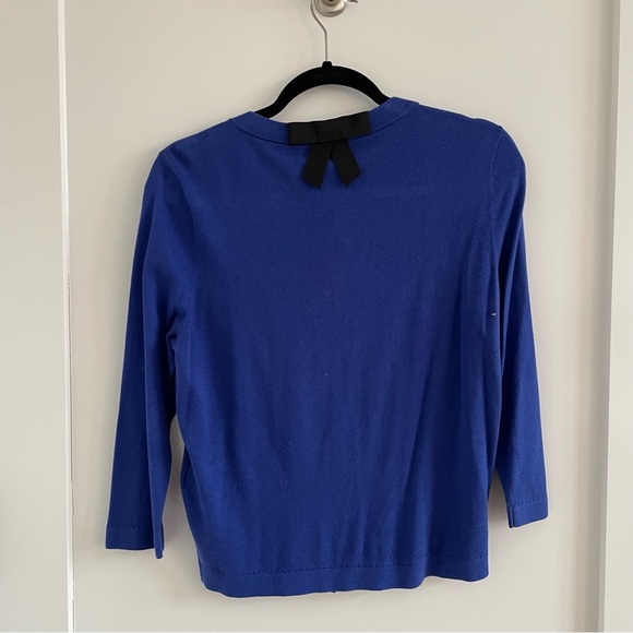 Kate Spade Royal Blue Purple Knit Cardigan Size M - Picture 4 of 13